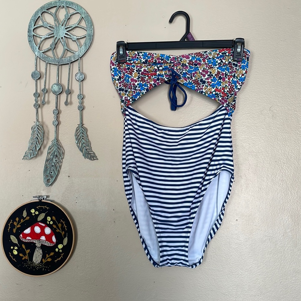 One Piece Cut Out Swim Suit